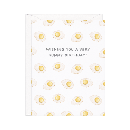 Sunny Side Up — Breakfast Pun Birthday Card