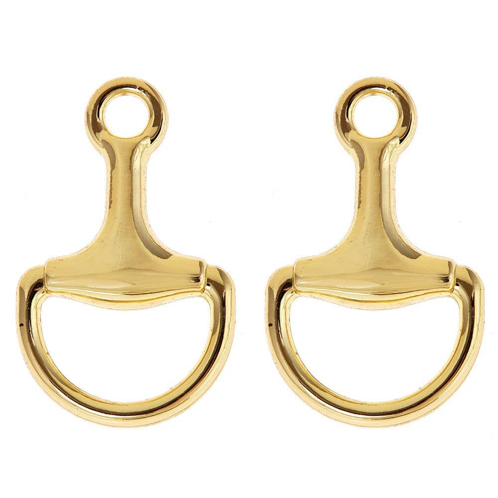 Horsebit Earring: Gold