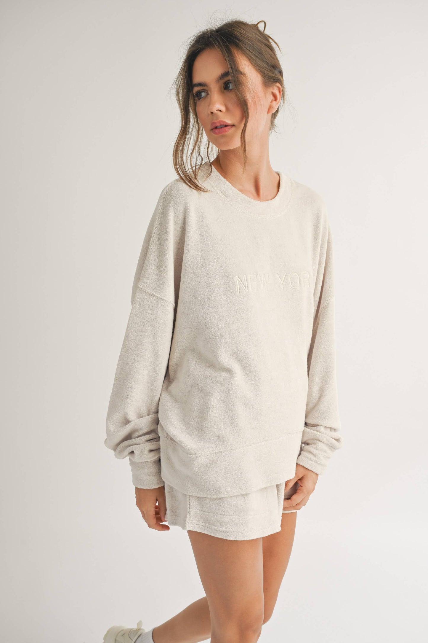 New York Textured Pullover