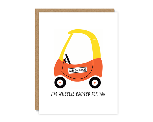 Baby On Board Baby Shower Card