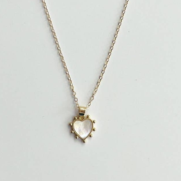 May Heart Pearl Necklace