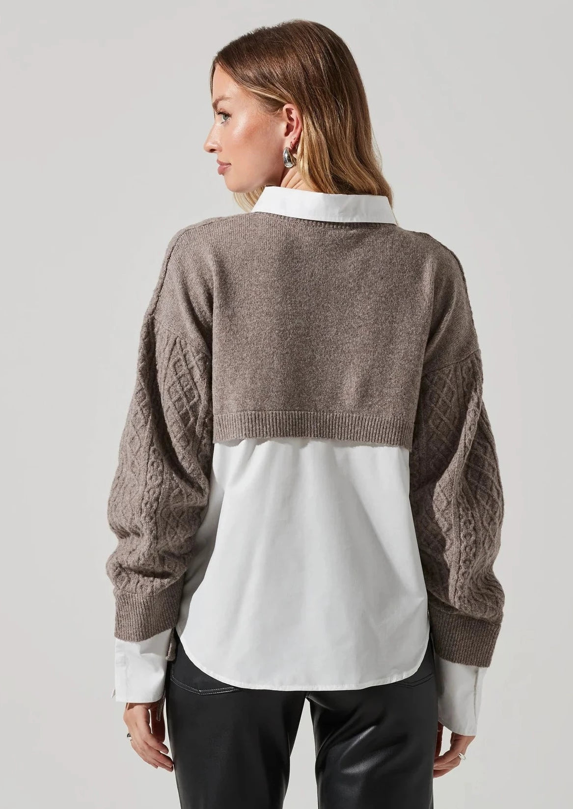 Mixed-Media Sweater