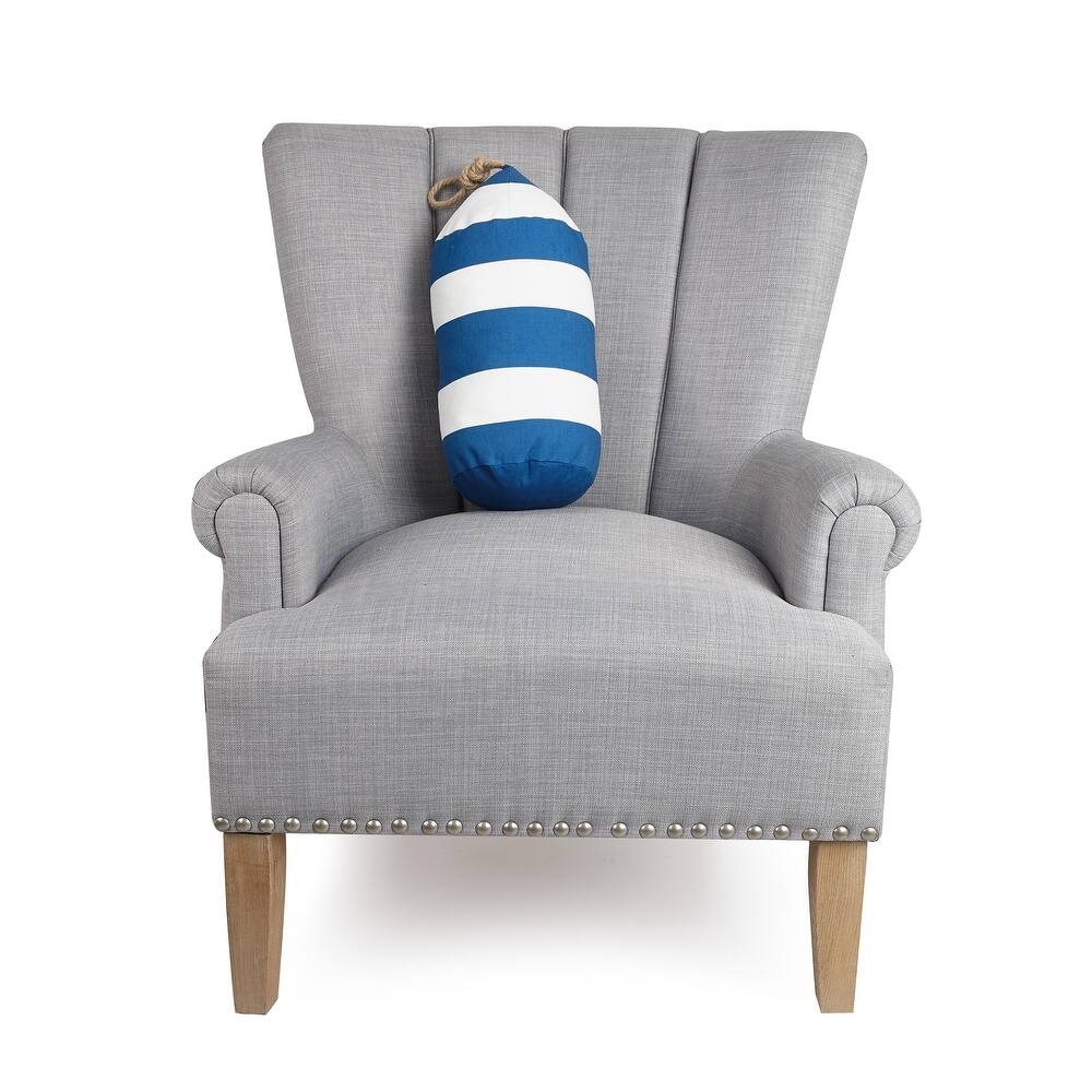 Blue & White Buoy Shaped Pillow