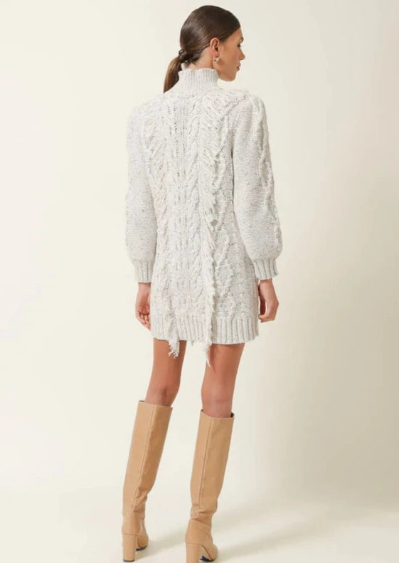 Daria Fringe Sweater Dress