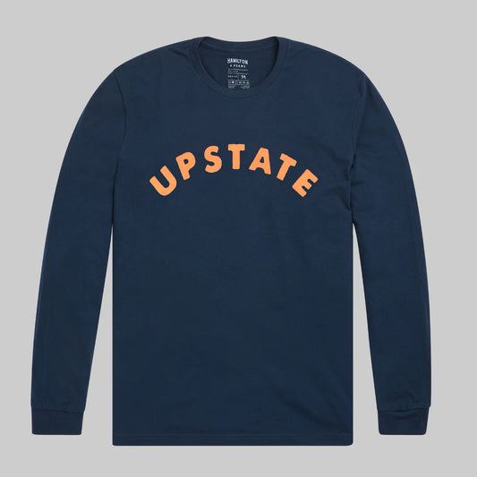 Upstate Long Sleeve Navy/Orange