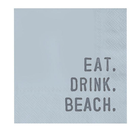 Eat Drink Beach Cocktail Napkins