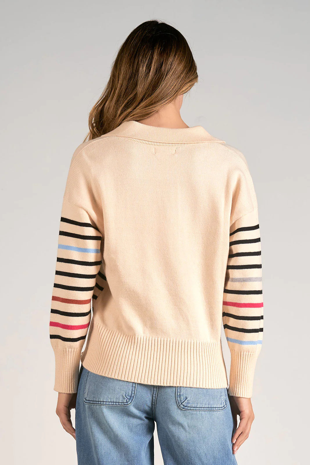 Stripe Collared Sweater