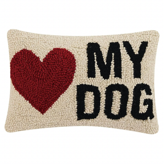 Heart My Dog Hook Pillow