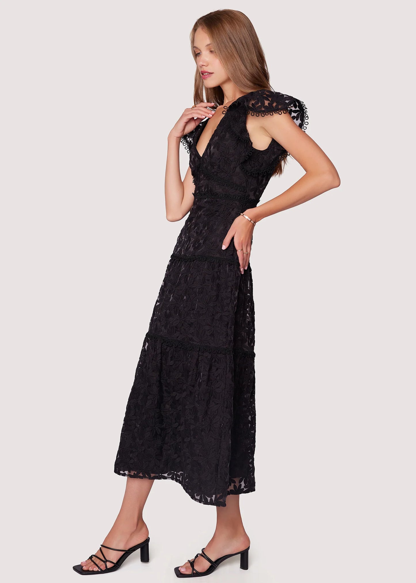 Madonna Blossom Organza Maxi Dress