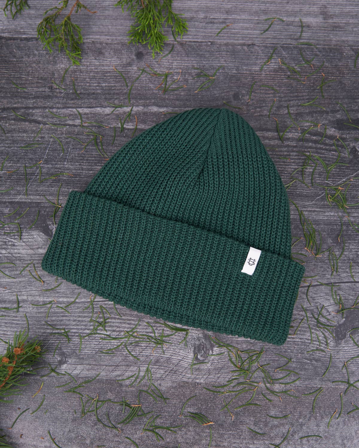 Adirondack Green Upcycled Cotton Beanie