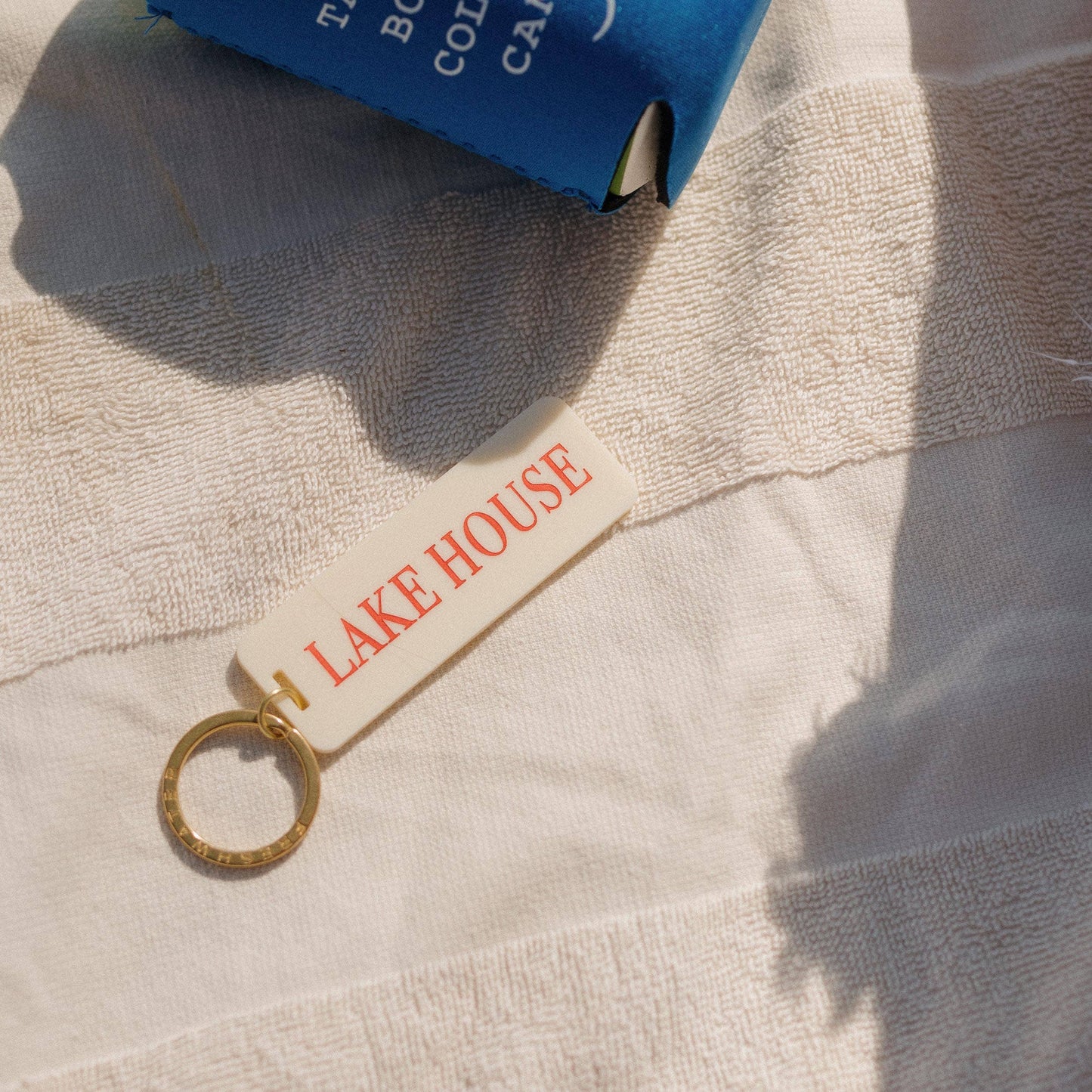 Lake House Keychain: Navy / Keychain on Card