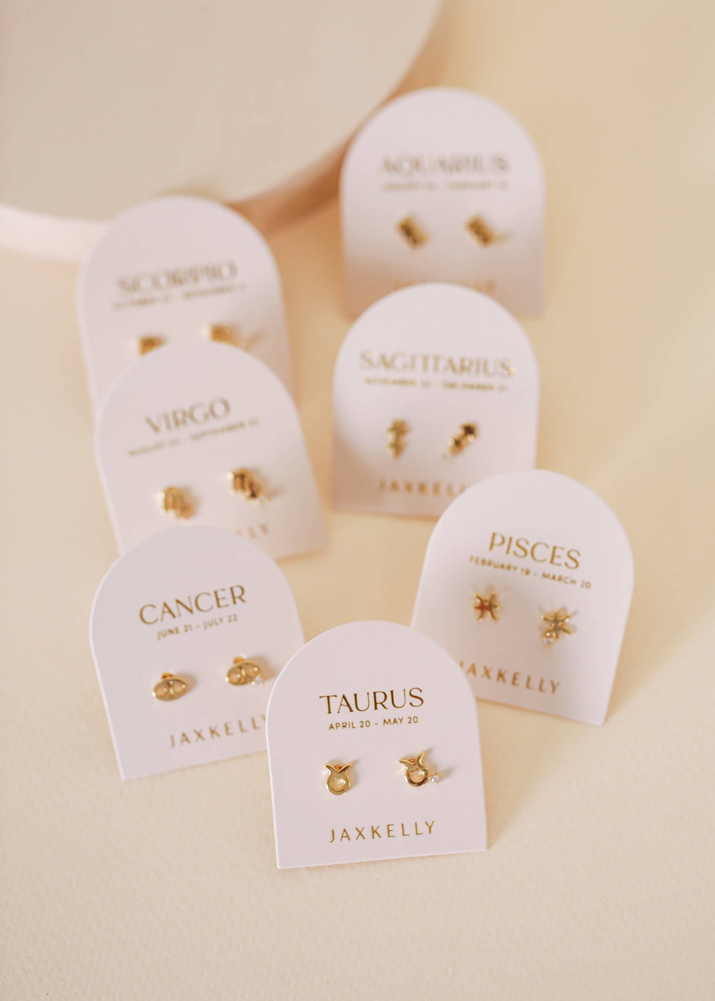 Zodiac Gold Earrings - Aries