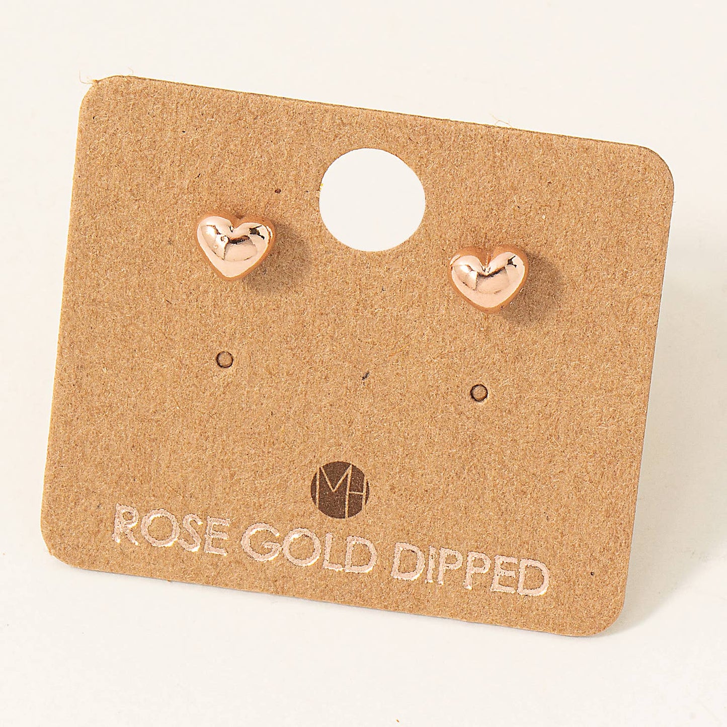 Mini Heart Stud Earrings Silver