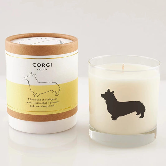 Corgi Candle&Glass