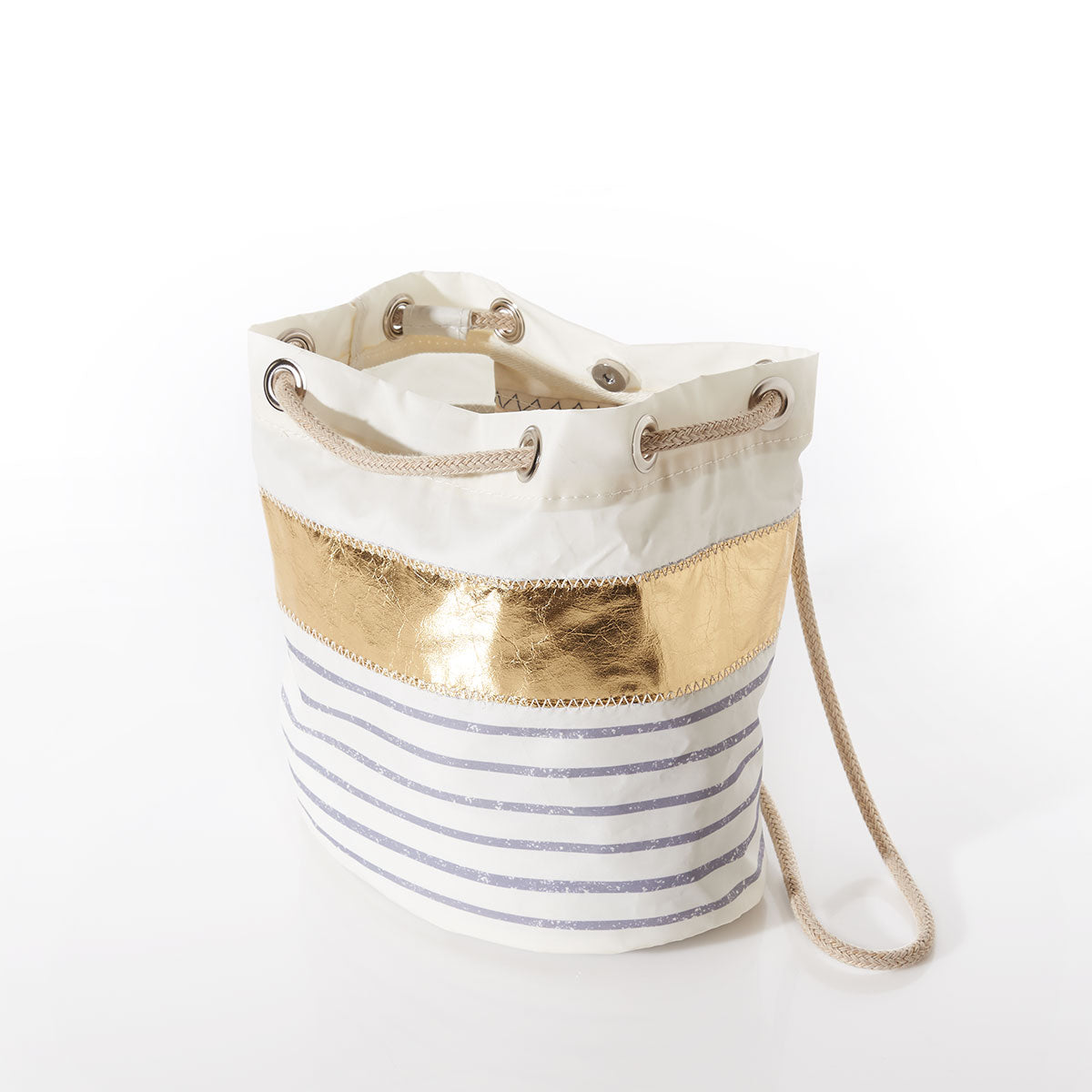 Sea Bags - Grey Mariner Stripe Bucket Bag