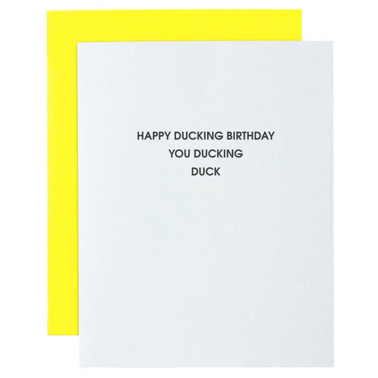 Happy Ducking Birthday Card