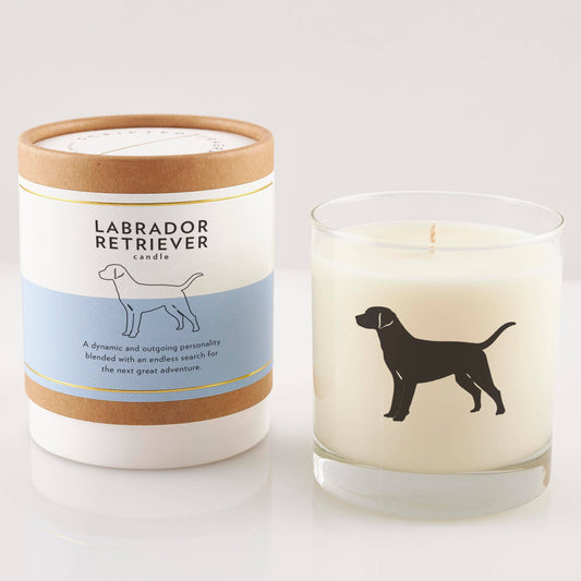 Labrador Retriever Candle&Glass