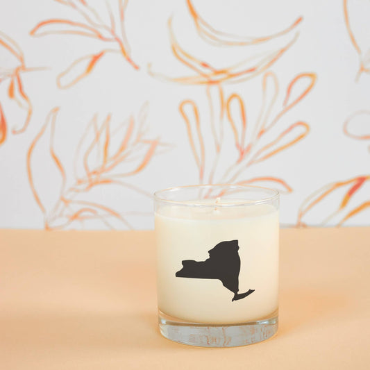 New York State Candle/Glass