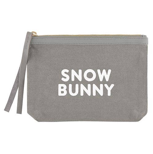 Snow Bunny Canvas Pouch