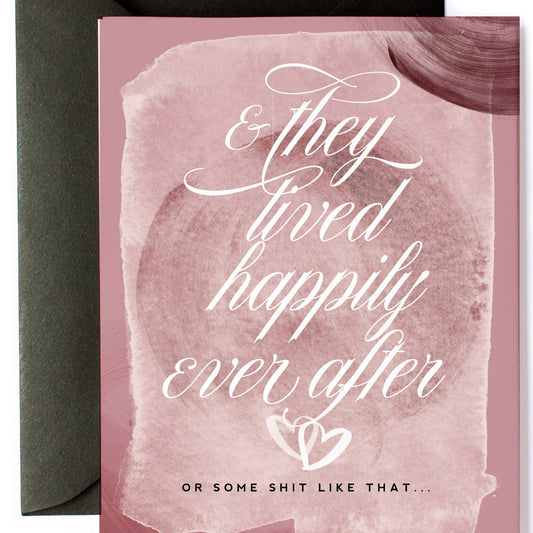 Happily Ever After Wedding Love Card