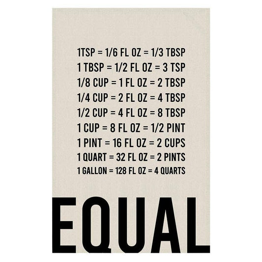 Equal Measurements Tea Towel