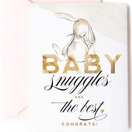 Baby Snuggles Greeting & Celebration Card