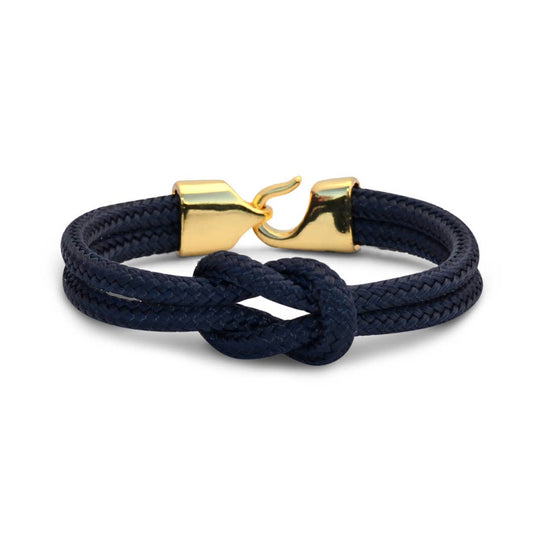 Lemon & Line - Newport Navy Square Knot Bracelet