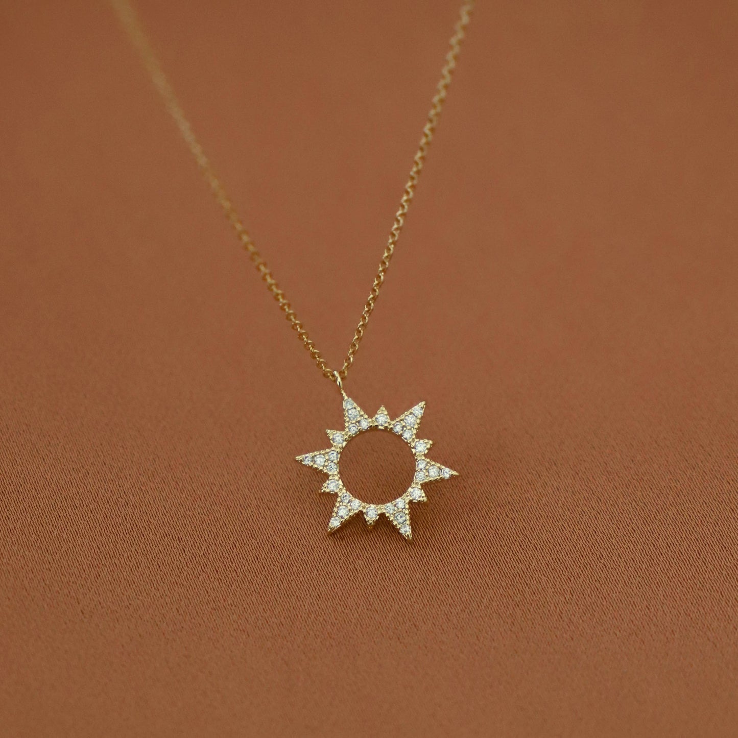 Silver Sun Necklace