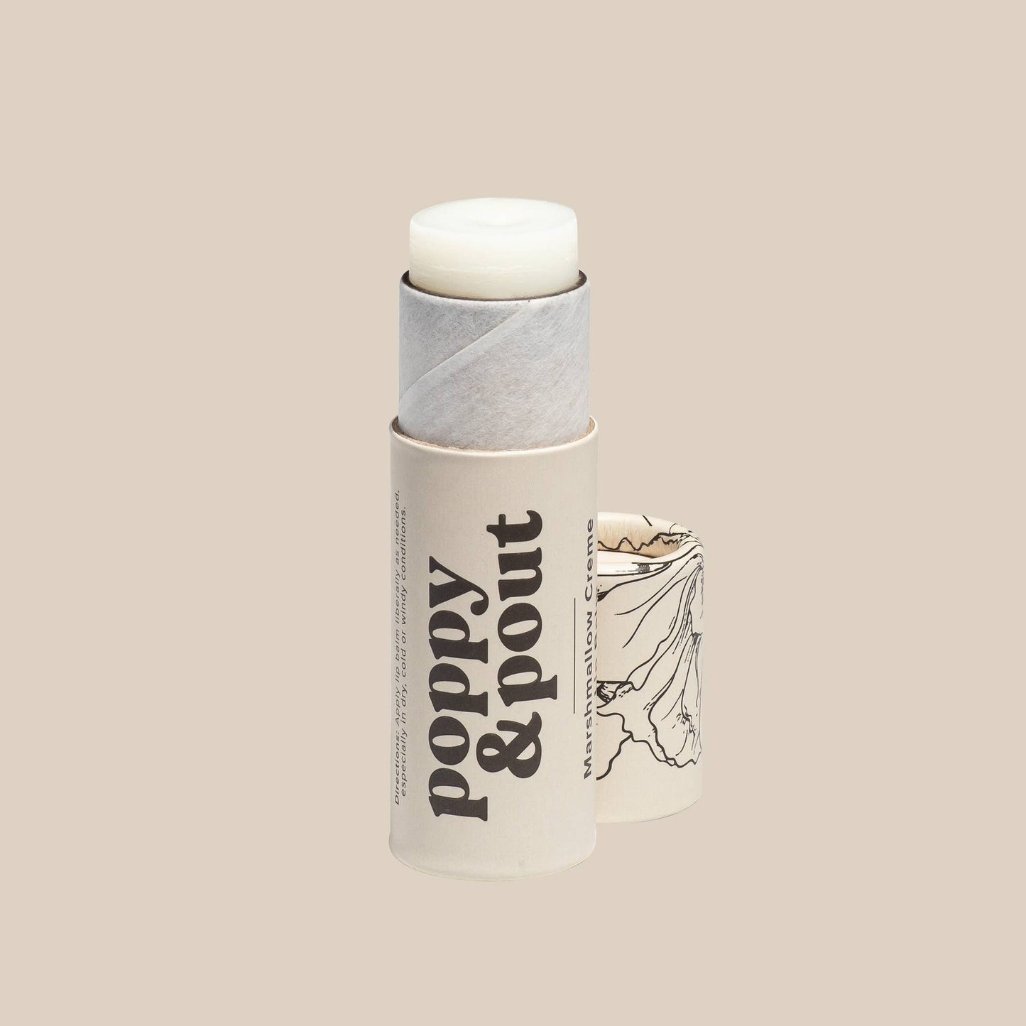 Poppy & Pout Lip Balm- Marshmallow Creme