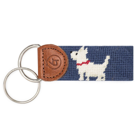 Dash The Dog Needlepoint Keychain