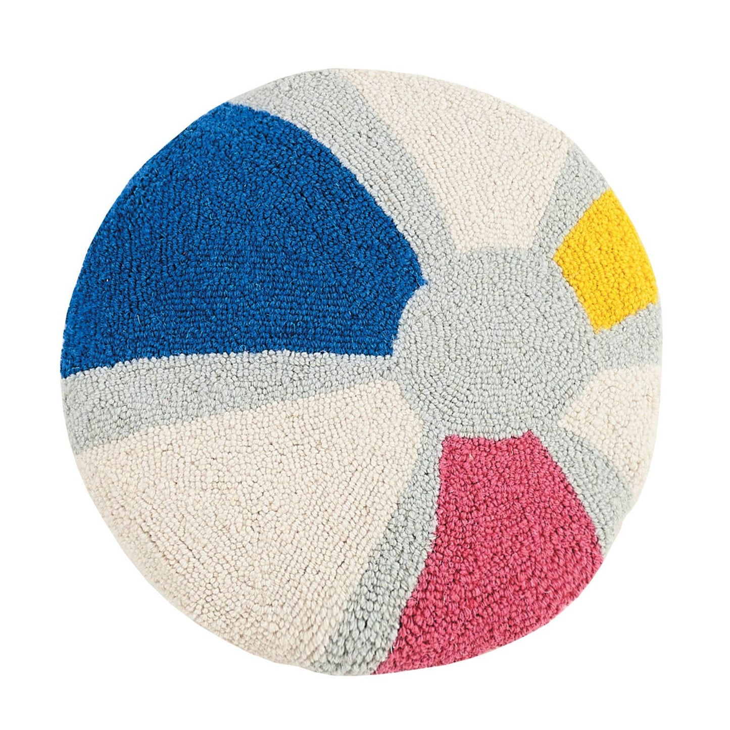 Beach Ball Wool Hook Pillow