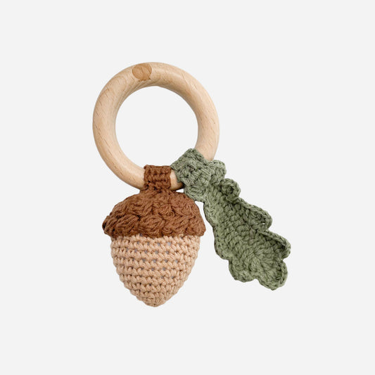 Cotton Crochet Rattle Acorn